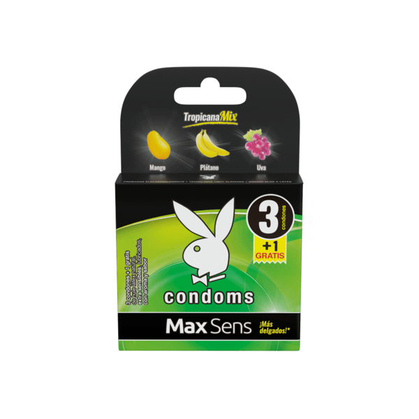 PLAYBOY CONDOMS C/3 PRESERVATIVOS TROPICANA MIX