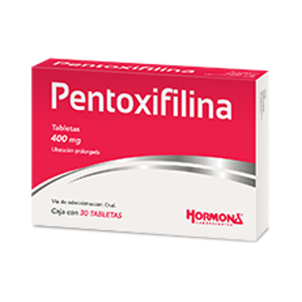 PENTOXIFILINA TABS 400MG LIBERACION PROLONGADA C/30 SANFER
