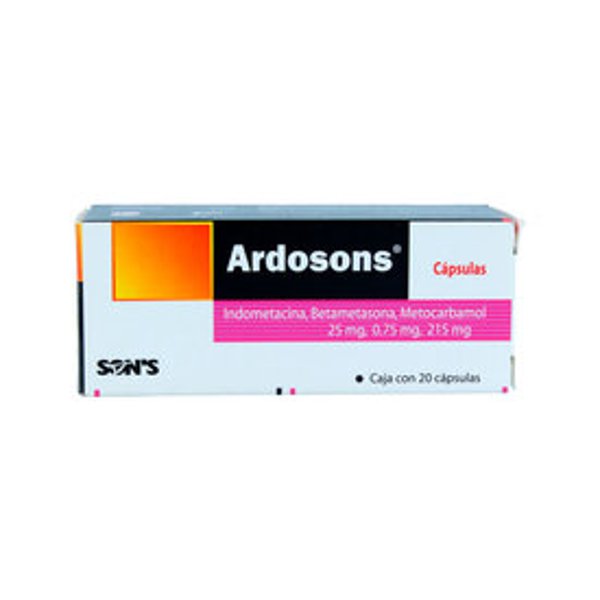ARDOSONS TABS (INDOMETACINA 25.00 MG METOCARBAMOL 215.00 MG BETAMETASONA 0.75 MG)