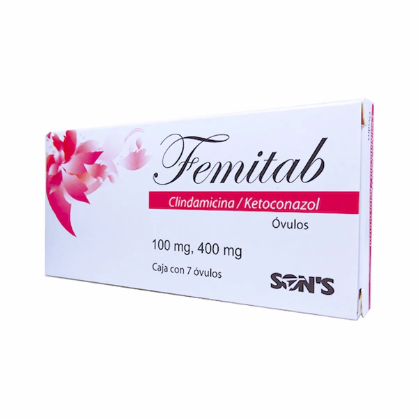 FEMITAB OVULOS CLINDAMICINA 100 MG KETOCONAZOL 400.00 MG