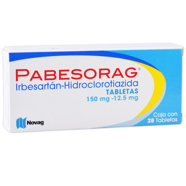 PABESORAG TABS(IRBESARTAN 150MG/HIDROCLOROTIAZIDA 12.5) C/28