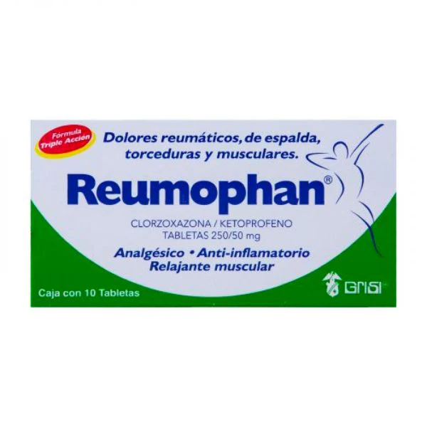 REUMOPHAN TABS (CLORZOXAZONA/KETOPROFENO 250MG/550MG)