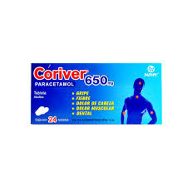 CORIVER 650MG (PARACETAMOL TABS)