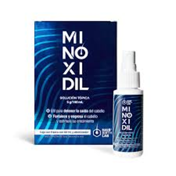 MINODIXIL SOLUCION TOPICA 5G/100ML FRASCO CON 60ML Y ATOMIZADOR