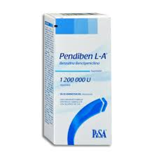 PENDIBEN COMPUESTO BENZATINA BENCILPENICILINA PROCAINA Y BENCILPENICILINA SOL. INY C/1 AMP. 1,200,000 UI