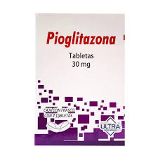 PIOGLITAZONA 30.00 MG TABS. C/7 ULTRA