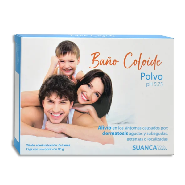 BAÑO COLOIDE SUANCA(POLIVILPIRROLIDONA 2.00 G HARINA DE SOYA 96.50 G) 90G