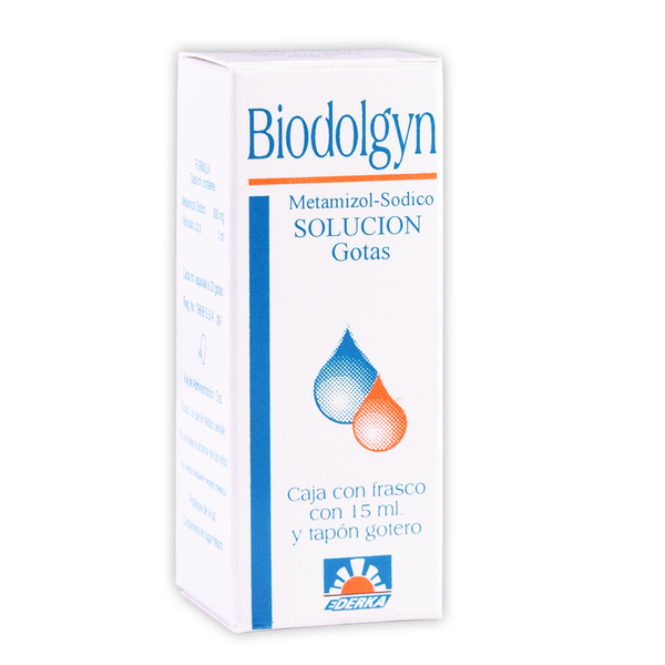BIODOLGYN GOTAS 500MG/1ML (METAMIZOL SODICO) 15ML