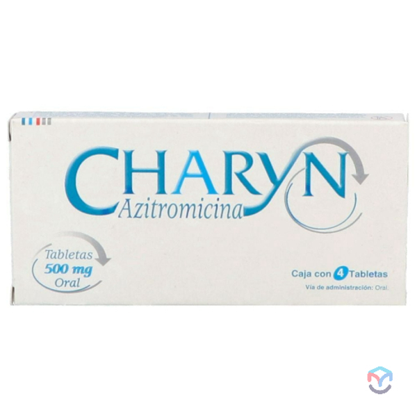 CHARYN C/4 TABS (AZITROMICINA 500.00 MG)