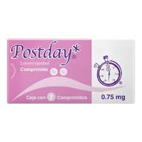 POSDAY LEVONORGESTREL 0.75 MG C/2 TABS.