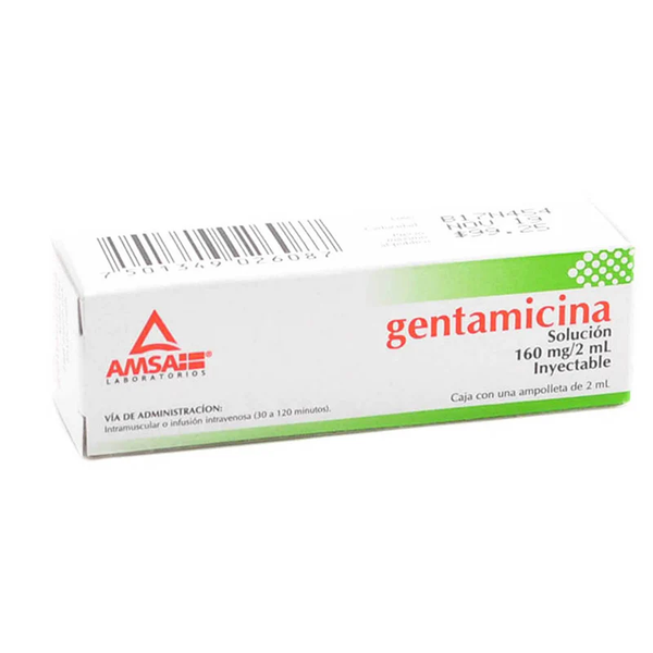 GENTAMICINA 160.00 MG AMSA C/1
