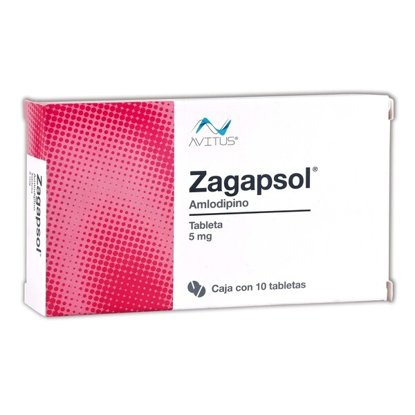 ZAGAPSOL 5MG AMLODIPINO TABS C/10