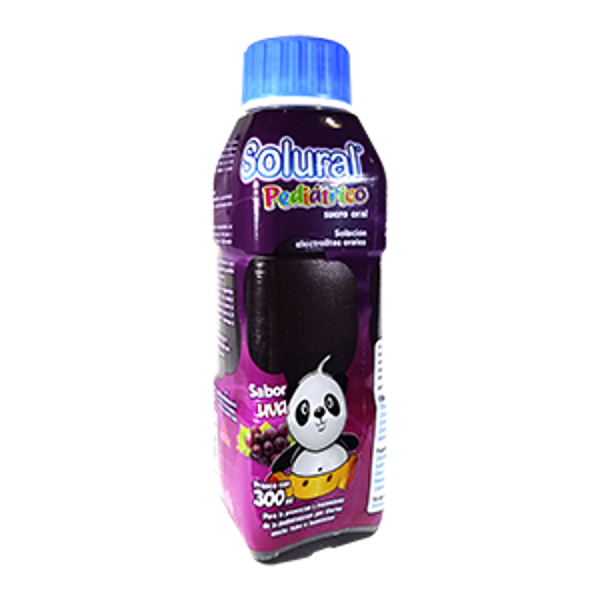 SOLURAL PEDIATRICO SABOR UVA  300ML ELECTROLITOS ORALES