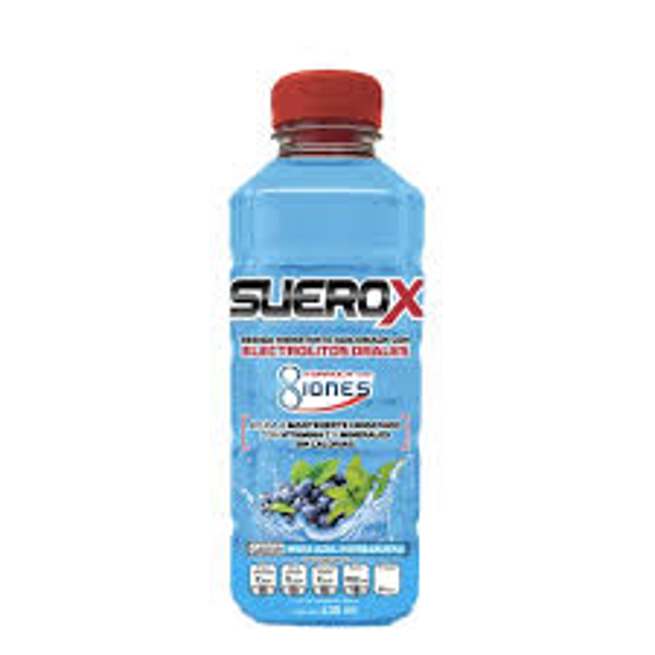 SUEROX ELECTROLITOS ORALES SABOR MORA AZUL-HIERBABUENA 630ML