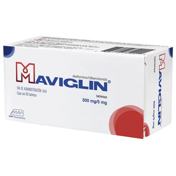 MAVIGLIN TABS. METFORMINA 500.00 MG GLIBENCLAMIDA 5.00 MG C/60