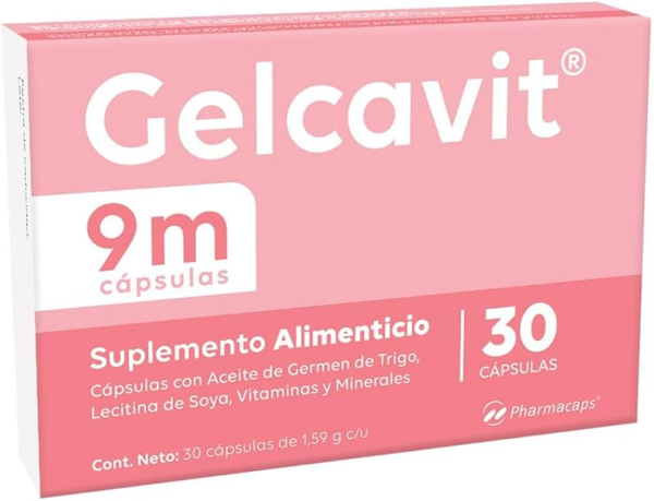 GELCAVIT 9MESES CAPSULAS C/30 SUPLEMENTO ALIMENTICIO