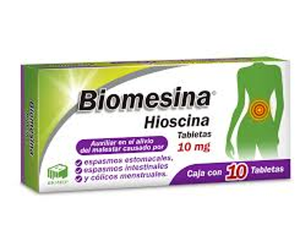 BIOMESINA (BUTILHIOSCINA 10MG) 10TABS