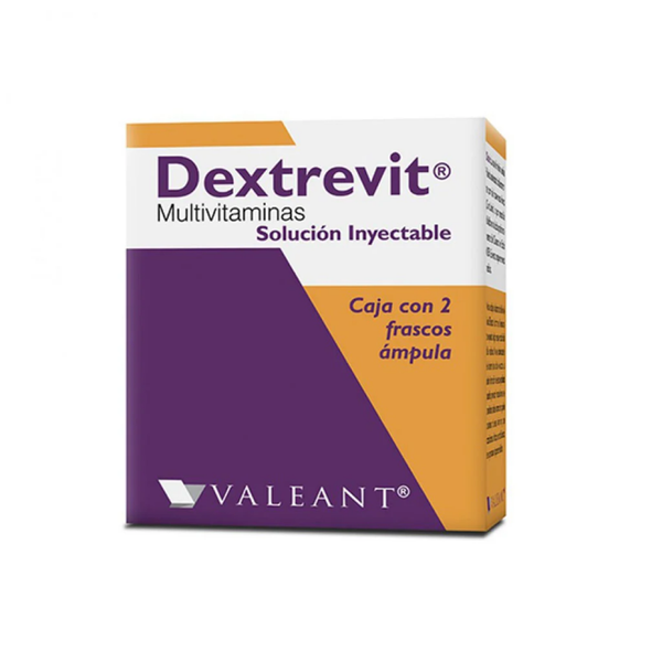 DEXTREVIT INY (MULTIVITAMINAS) CAJA CON 2 FRASCOS