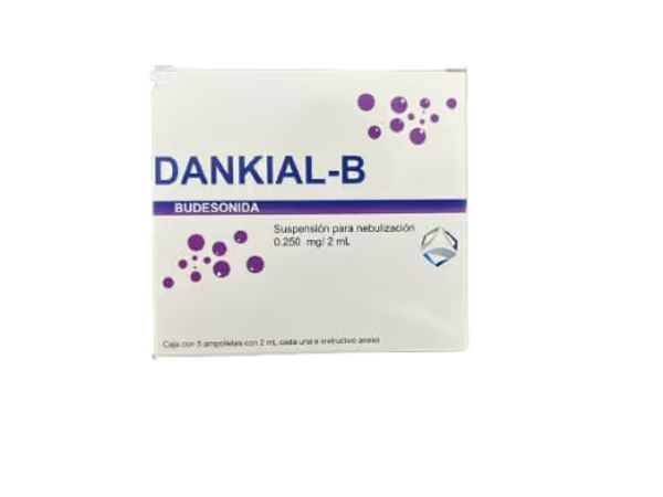 DANKIA-B BUDESONIDA 0.250MG SUSP. PARA NEBULIZADOR C/5 AMPOLLETASDANKIA-B BUDESONIDA 0.250MG SUSP. PARA NEBULIZADOR C/5 AMPOLLETAS