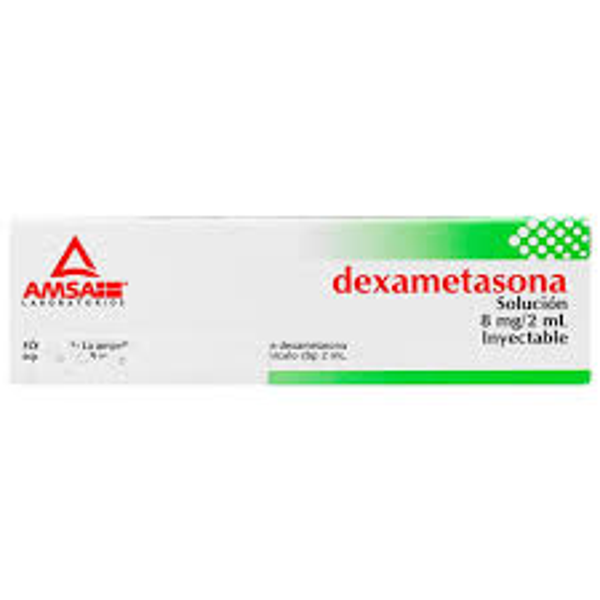 DEXAMETASONA 8.00 MG INY. C/1 AMPOLLETA AMSA
