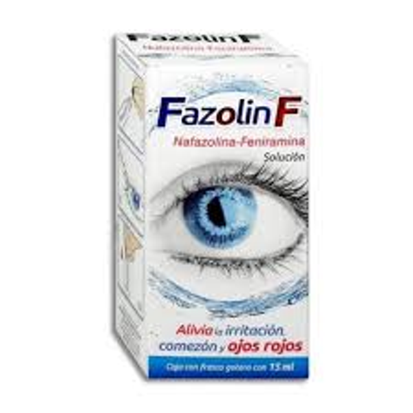 FAZOLIN F NAFAZOLINA 0.16 MG FENIRAMINA 3.00 MG GOTAS OFT.