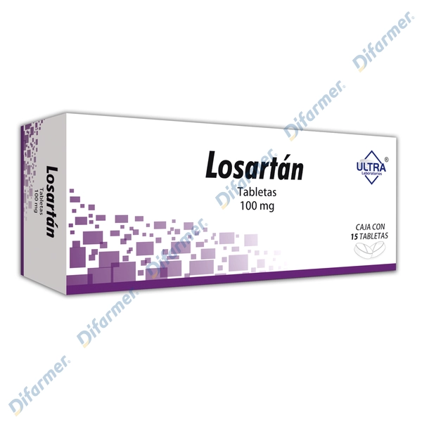 LOSARTAN 100MG TABS. C/15 ULTRA