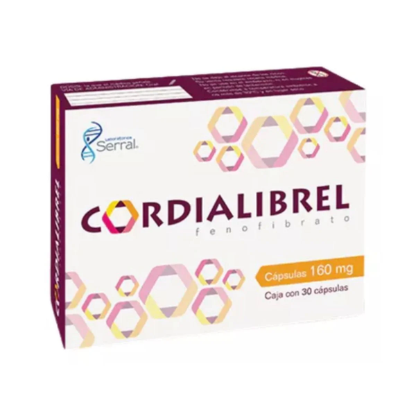 CORDIALIBREL (FENOFIBRATO 160.00 MG) C/30 TABS