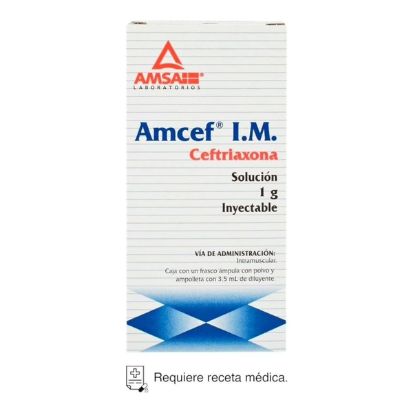 AMCEF  CEFTRIAXONA 1.00 G I.V INYEC.