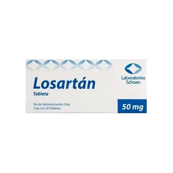 LOSARTAN POTASICO 50.00 MG LABORATORIOS SCHOEN