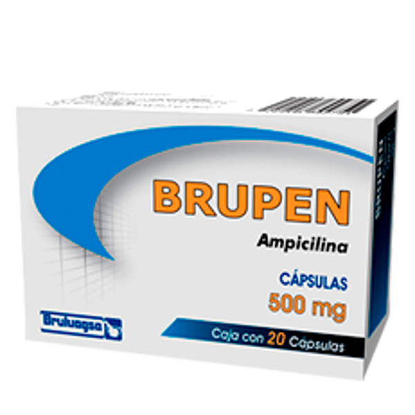 BRUPEN TABS (AMPICILINA 500.00 MG)