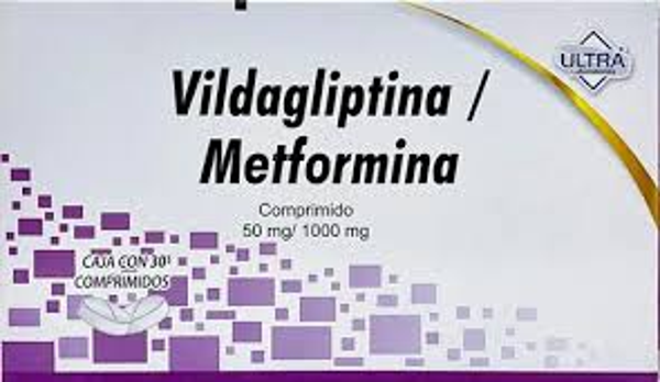 VILDAGLIPTINA 50.00 MG METFORMINA 1000.00 MG ULTRA C30 COMPRIMIDOS