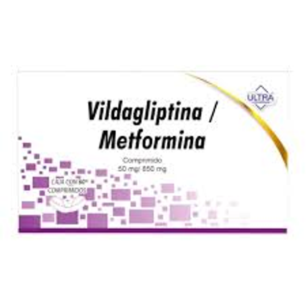 VILDAGLIPTINA 50.00 MG METFORMINA 850.00 MG C30 COMPRIMIDOS