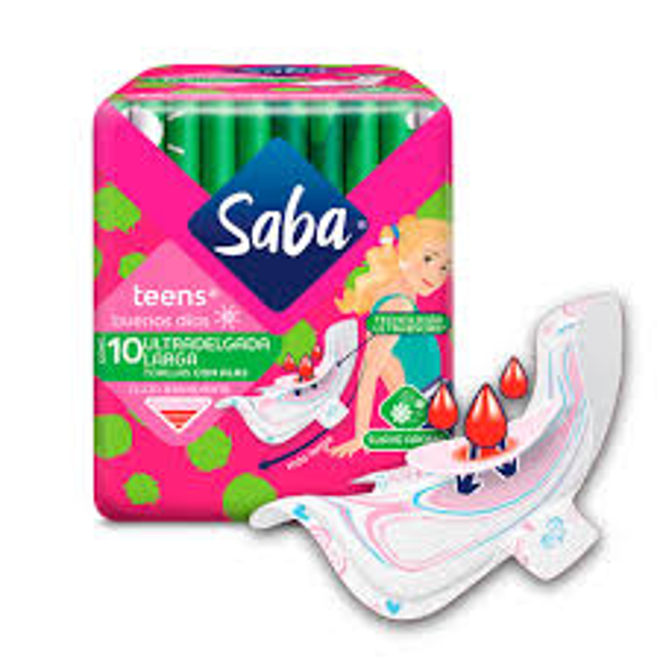 SABA TEENS TOALLA SANITARIA C/10