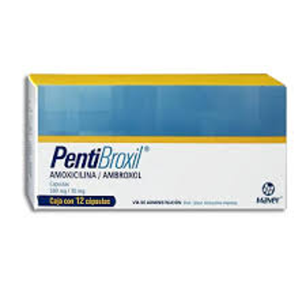 PENTIBROXIL CAPS. AMOXICILINA 500.00 MG AMBROXOL 30.00 MG C/12
