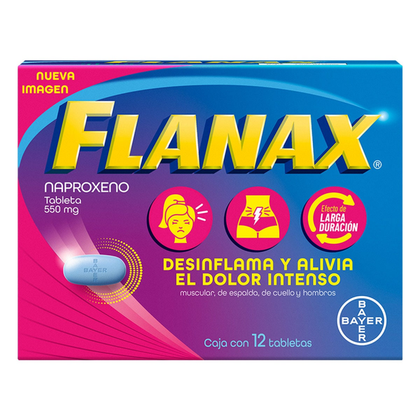 FLANAX FEM NAPROXENO 550MG C/12 TABS