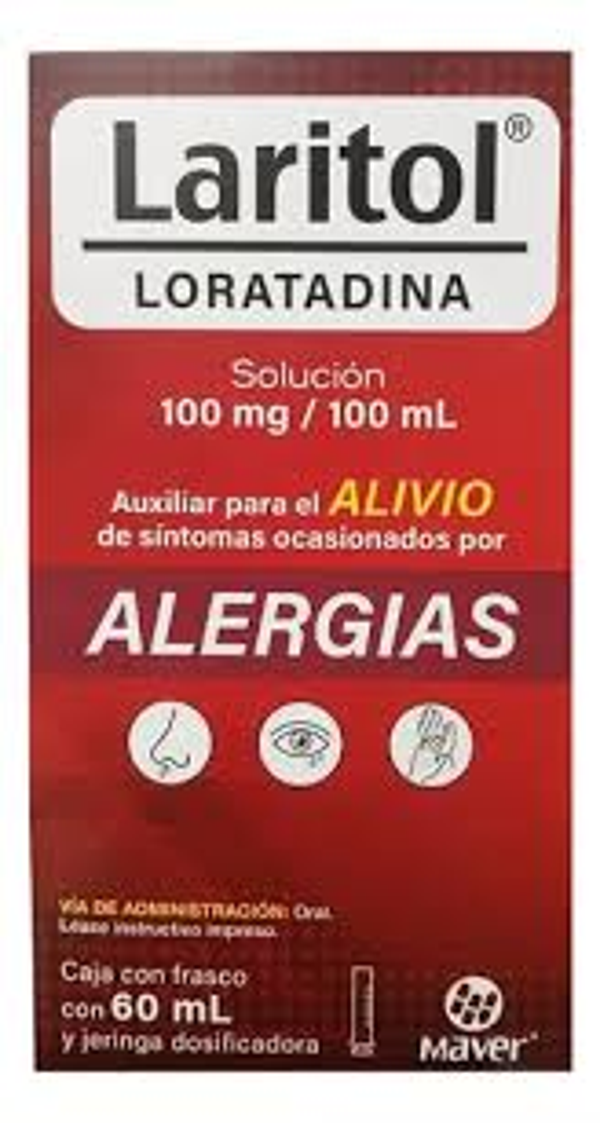 LARITOL LORATADINA 100MG/100ML SOLUCION C/60ML
