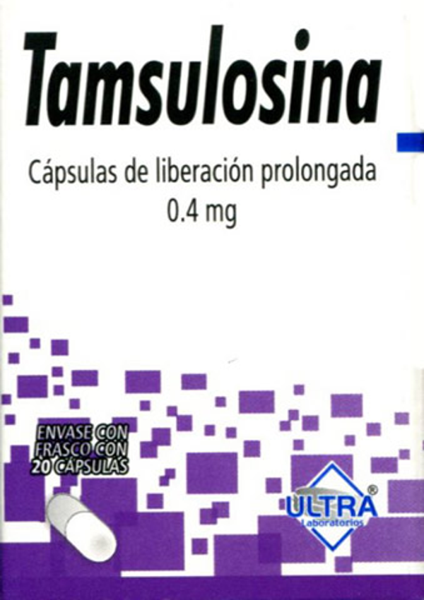 TAMSULOSINA 0.4MG ULTRA LIBERACION PROLONGADA C/20
