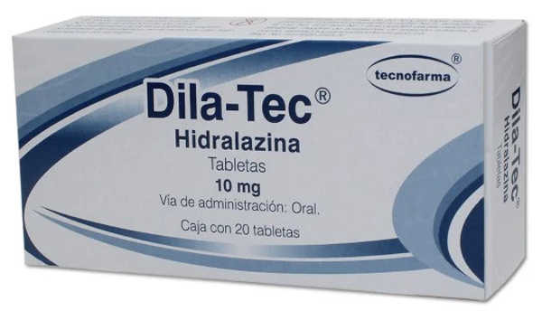 DILATEC C/20 TABS HIDRALAZINA 10.00 MG