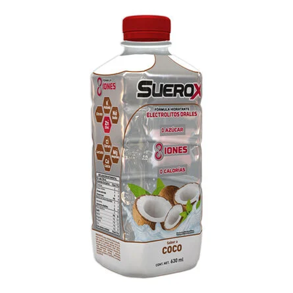 SUEROX ELECTROLITOS SABOR COCO 0 CALORIAS 630ML