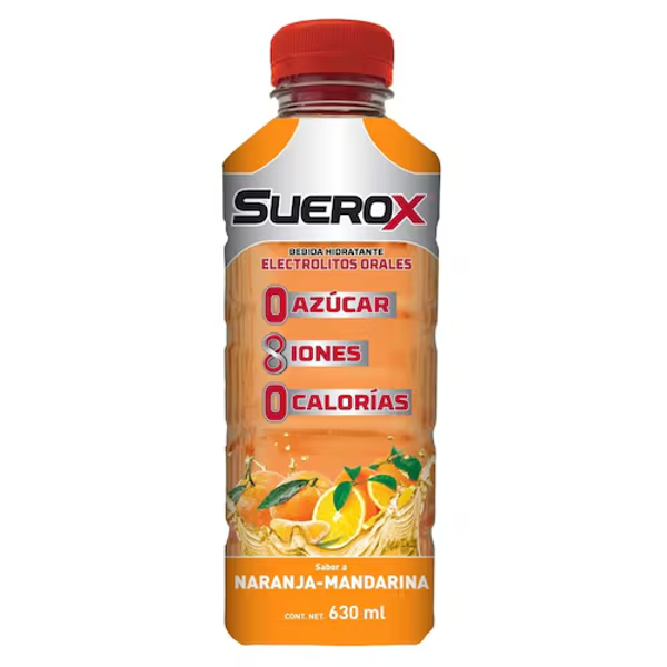 SUEROX ELECTROLITOS ORALES SABOR NARANJA-MANDARINA 630ML