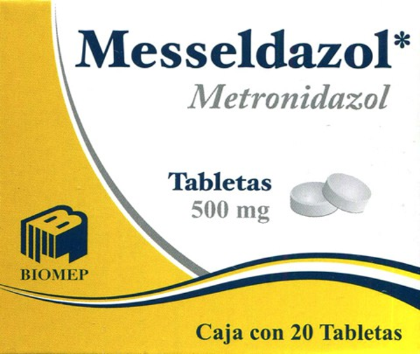MESSELDAZOL METRONIDAZOL 500 MG TABS C/20