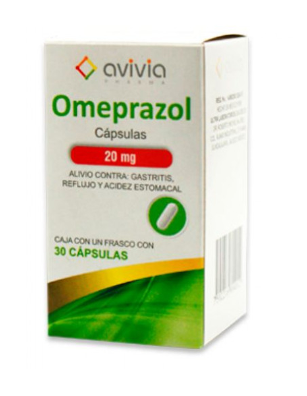 OMEPRAZOL 20.00 MG CAPS. C/30 AVIVIA