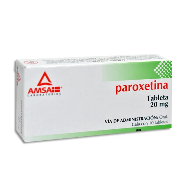 PAROXETINA 20.00 MG TABS. C/10 AMSA