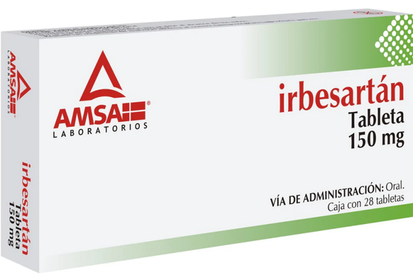 IRBESARTAN 150 MG TABS. C/28 AMSA