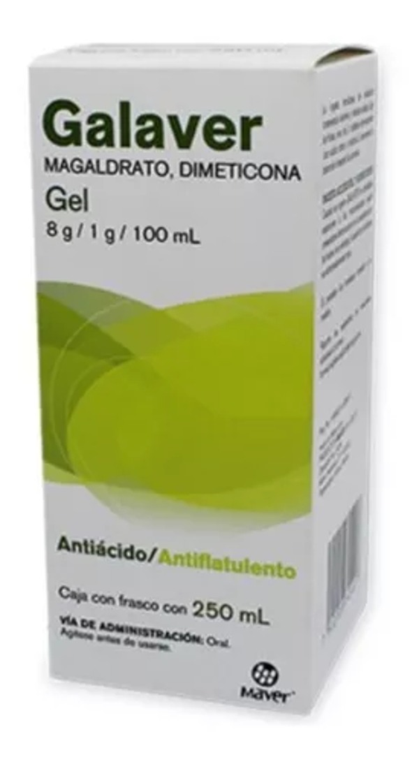 GALAVER GEL MAGALDRATO 8.00 G DIMETICONA 1.00 MG 250ML