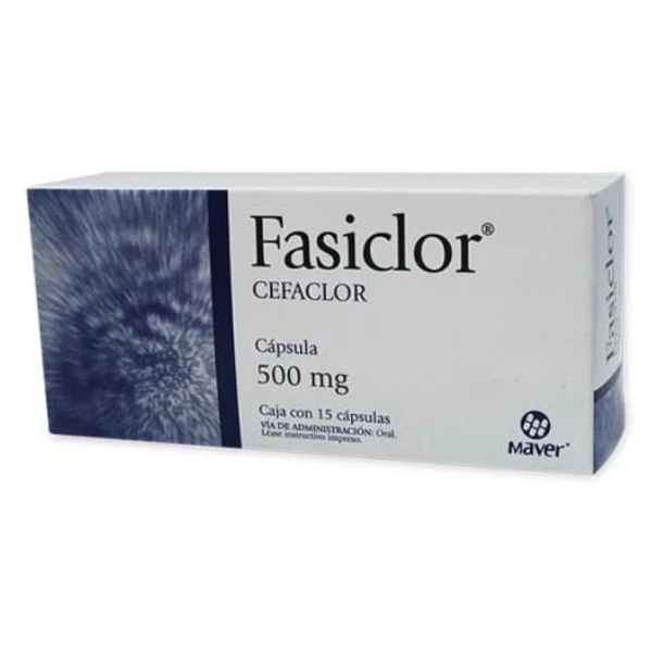 FASICLOR CAPS. CEFACLOR 500.00 MG C/15