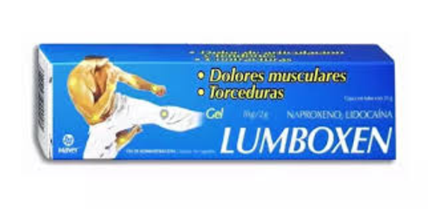 LUMBOXEN GEL NAPROXENO 10.00 G LIDOCAINA 2.00 G AZUL