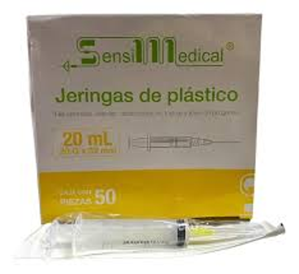 JERINGA 20 ML (20GX32MM) 50.00 PZA SENSIMEDICAL