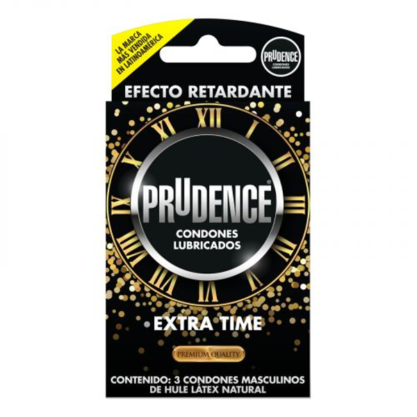 PRUDENCE PRESERVATIVBOS EXTRA TIME C/3 CONDONES DE LATEX