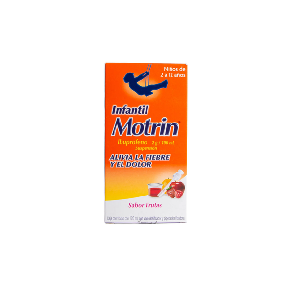 MOTRIN SUSP IBUPROFENO 2G/100ML SABOR FRUTAS
